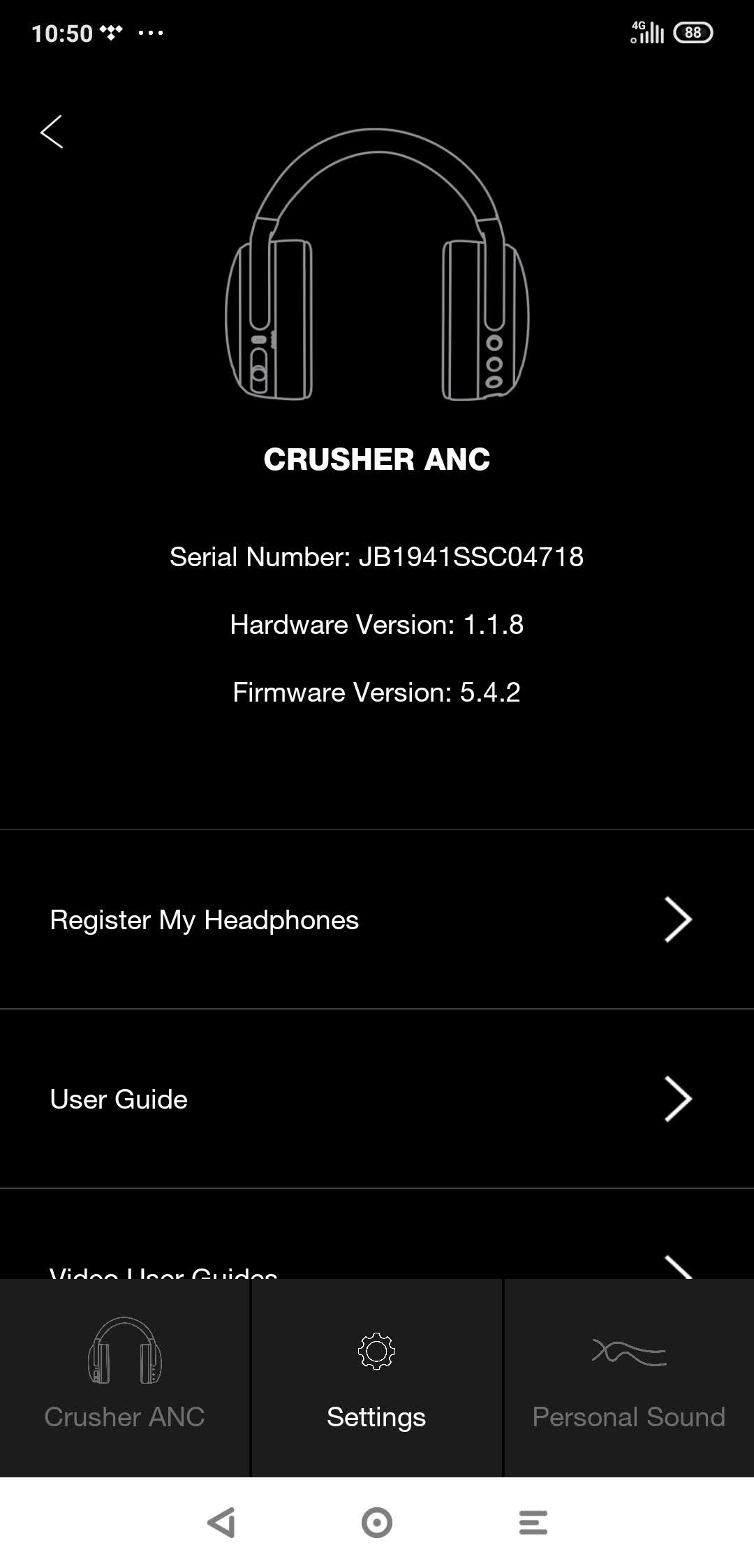 Skullcandy Crusher ANC - App 2
