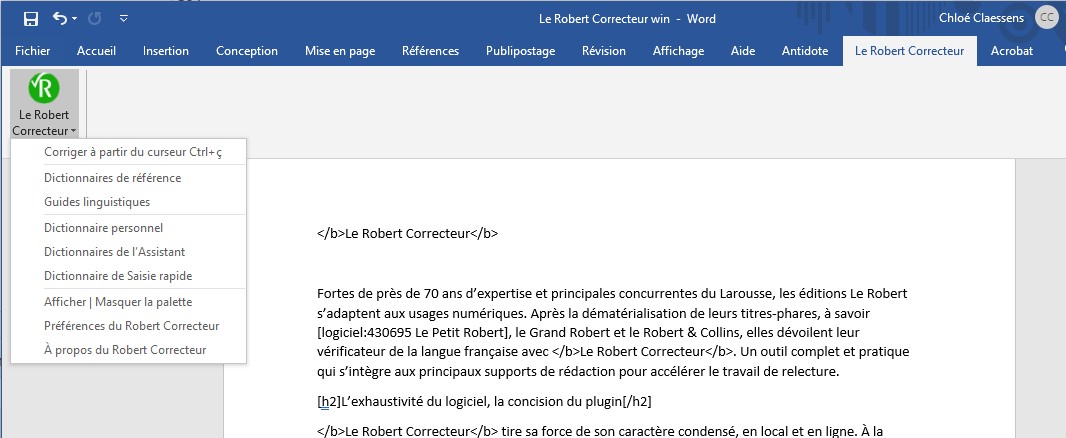 Robert Correcteur