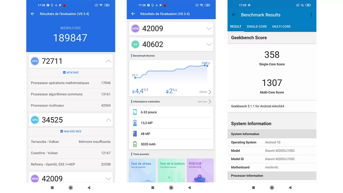 Redmi Note 9 test