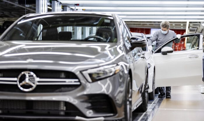 Mercedes CLA Shooting Brake 2020 250e usine © Mercedes-Benz