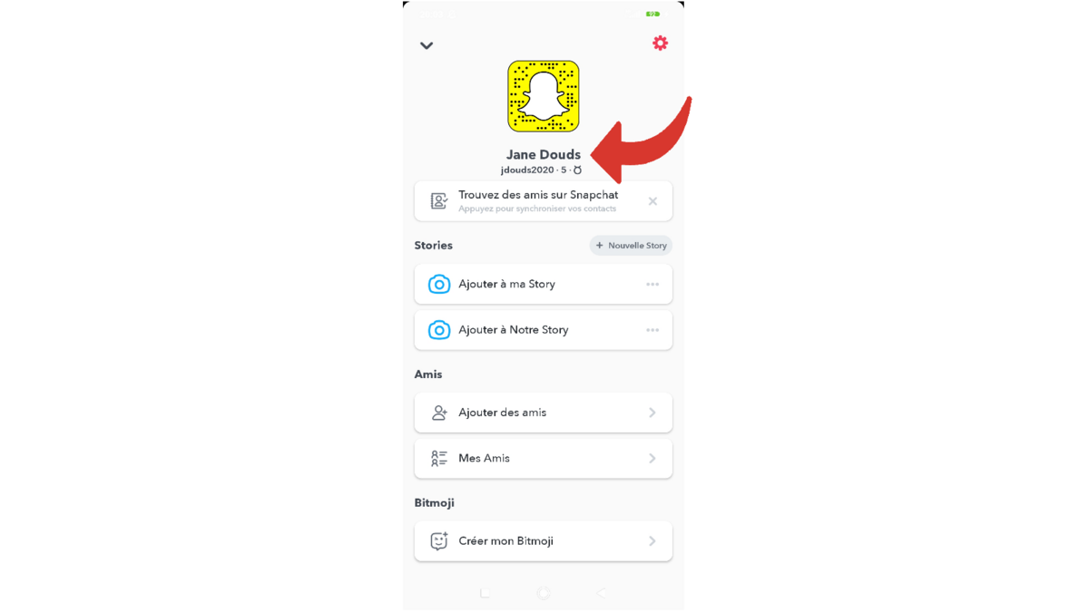 Tuto Snapchat modifier nom