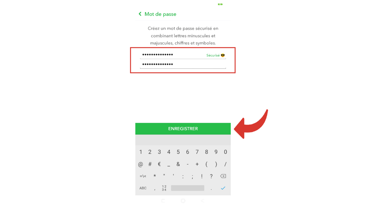 Tuto Snapchat mot de passe