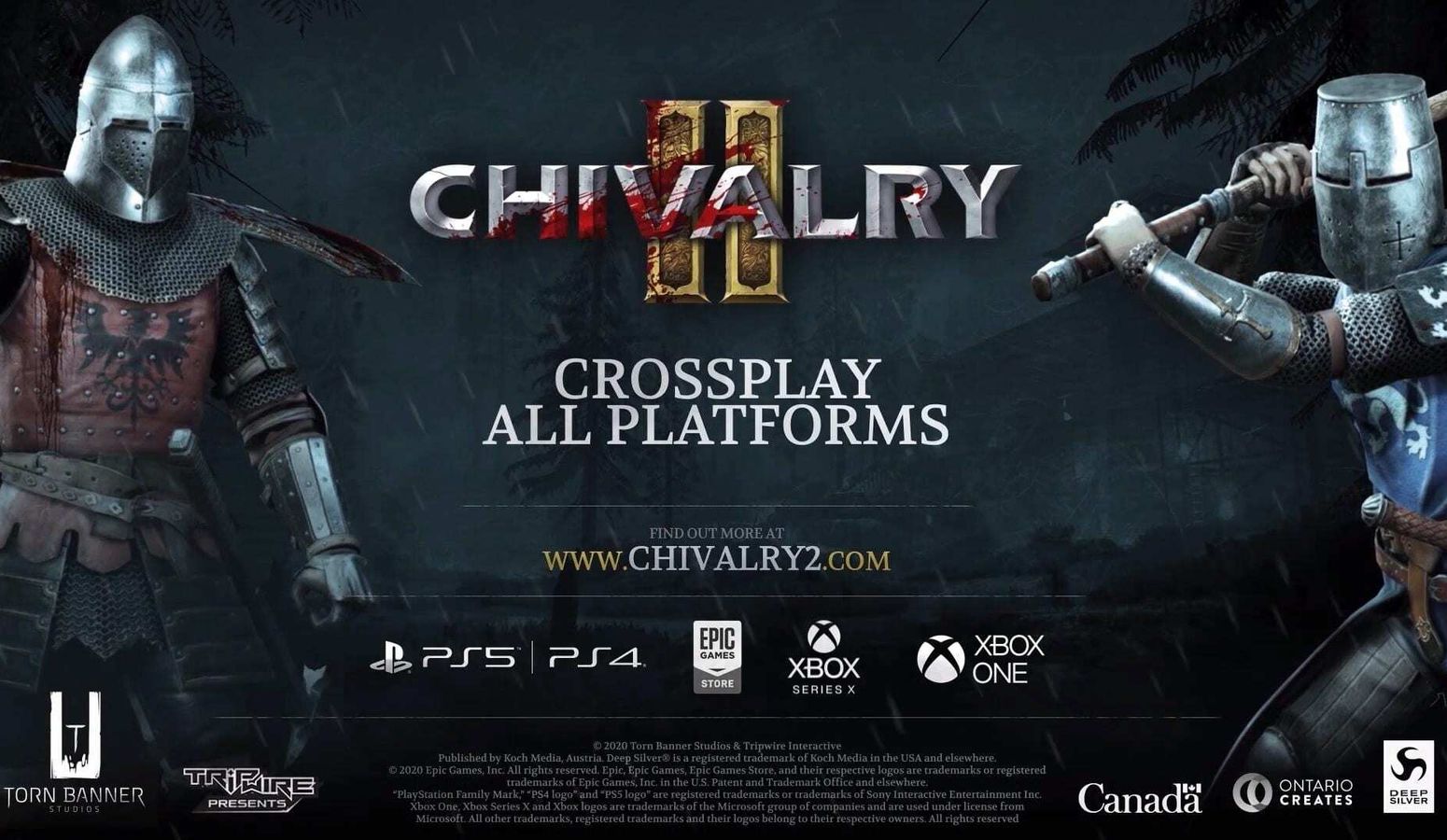 Chivalry 2 sera jouable en cross-play sur PC, PS4, PS5 et Xbox One, Xbox Series X