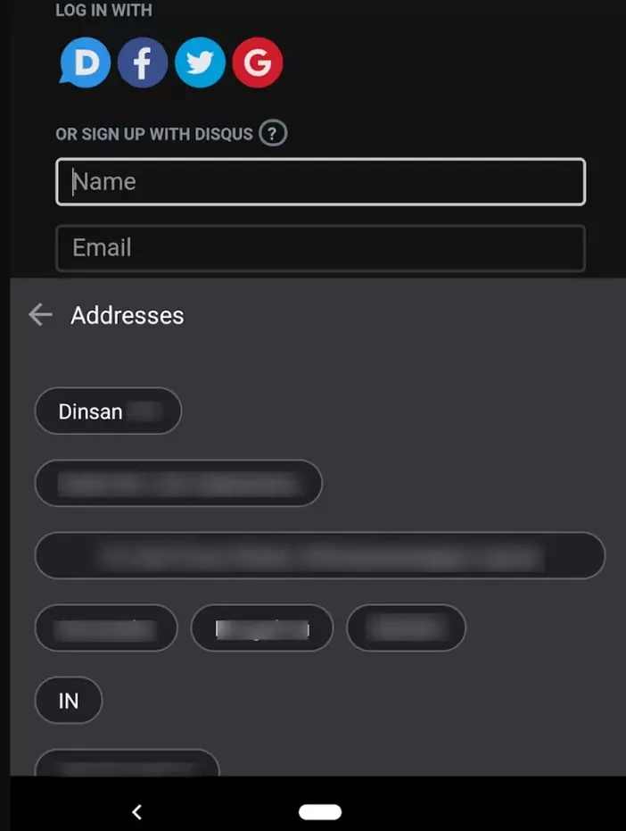 Chrome Autofill Exemple © ChromeStory