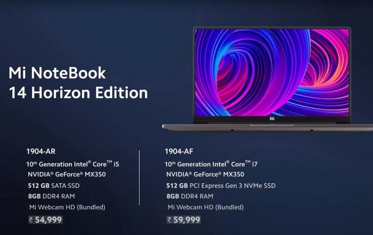 Xiaomi Mi NoteBook 14 Horizon Edition © GSMArena