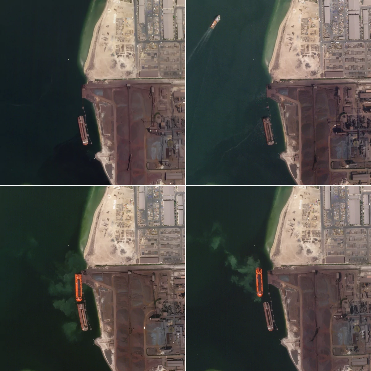 Planet Abu Dhabi bateaux © © 2020 Planet Labs, Inc.