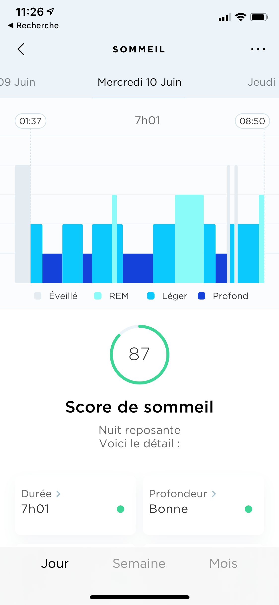 Test Withings Sleep Analyser