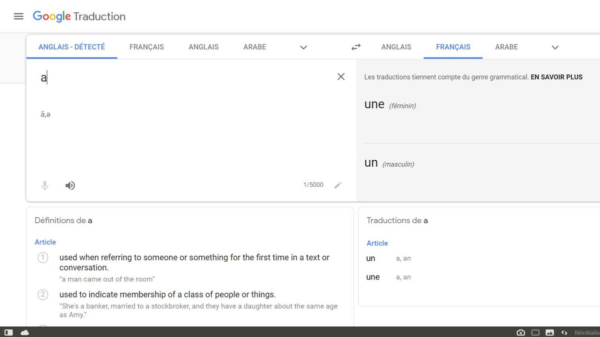 Google traduction masculin féminin