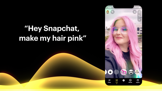 Snapchat : la commande vocale peut maintenant activer vos filtres préférés