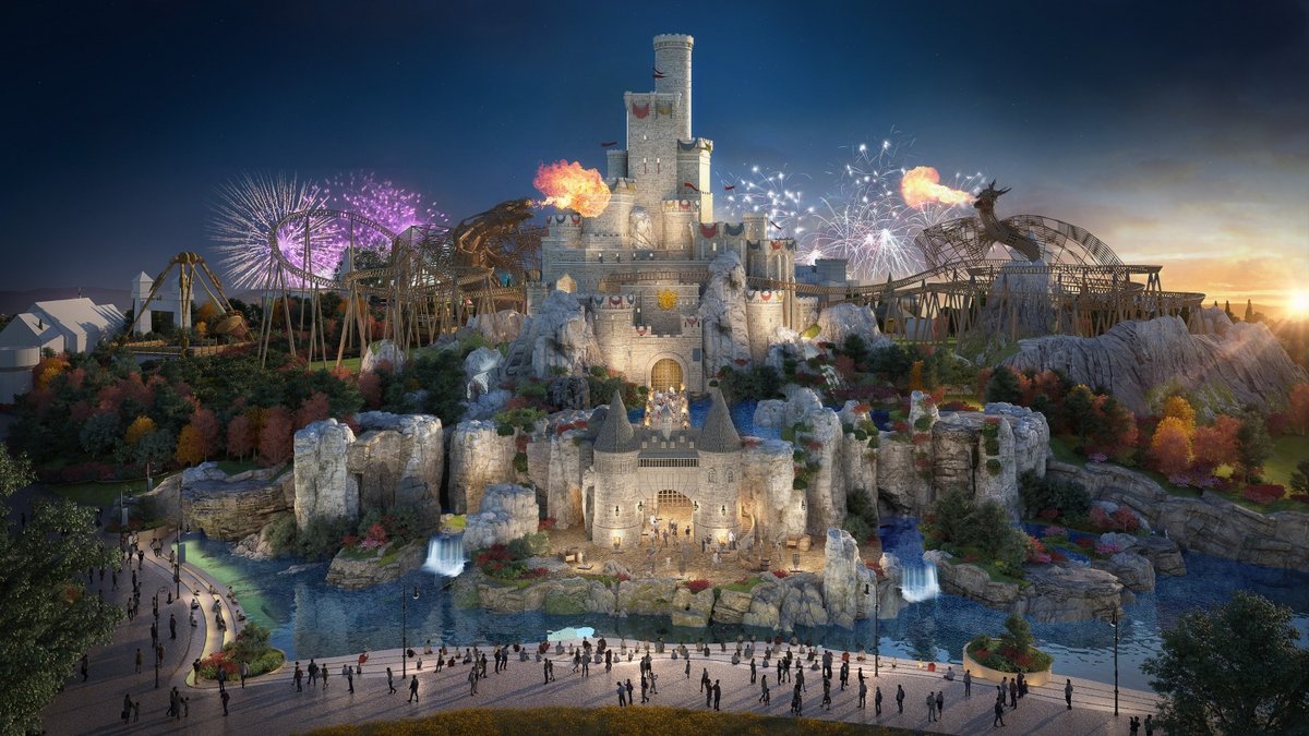 Le London Resort aura son propre château, et si l&#039;on se fie au concept art, il sera très impressionnant ! (© London Resort)
