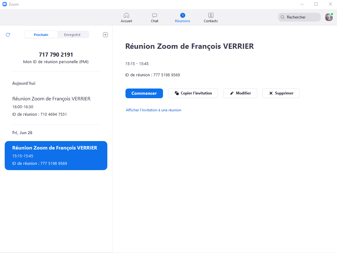 Zoom interface © clubic.com