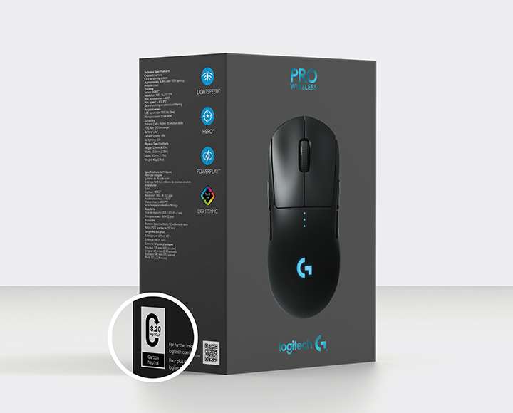 Logitech affichera bientôt l'impact carbone de ses produits sur les boites