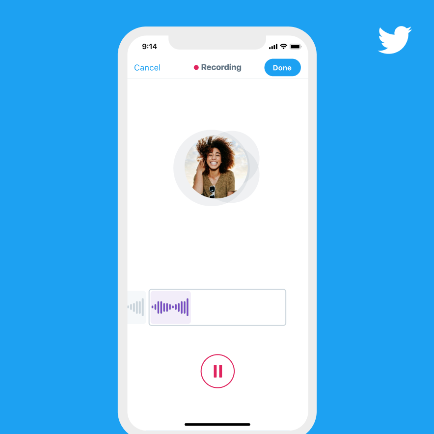 Twitter commence le déploiement des tweets audio sur iOS