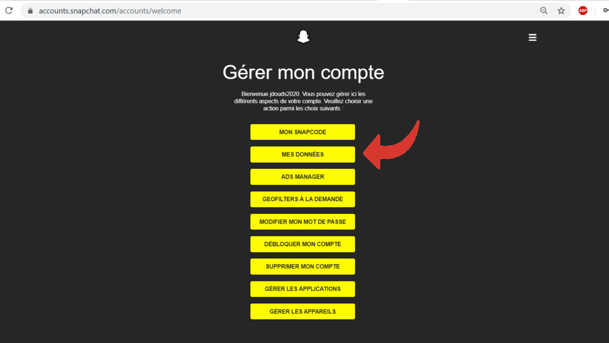 Tuto Snapchat donnees
