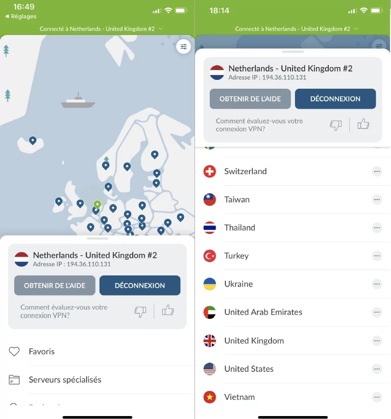 NordVPN mobile 2 © NordVPN