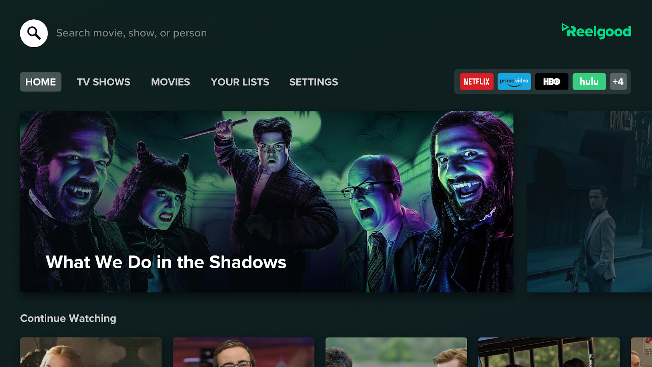 Reelgood, l'app Android TV qui rassemble Netflix, Prime, Disney+ et les autres dans une même interface