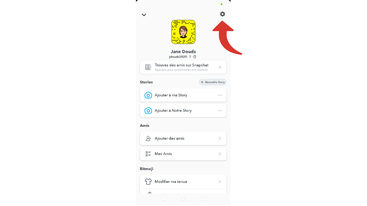 Tuto Snapchat parametres