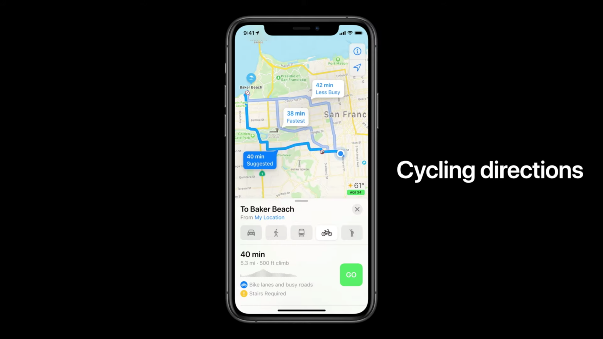 iOS 14 Cycling
