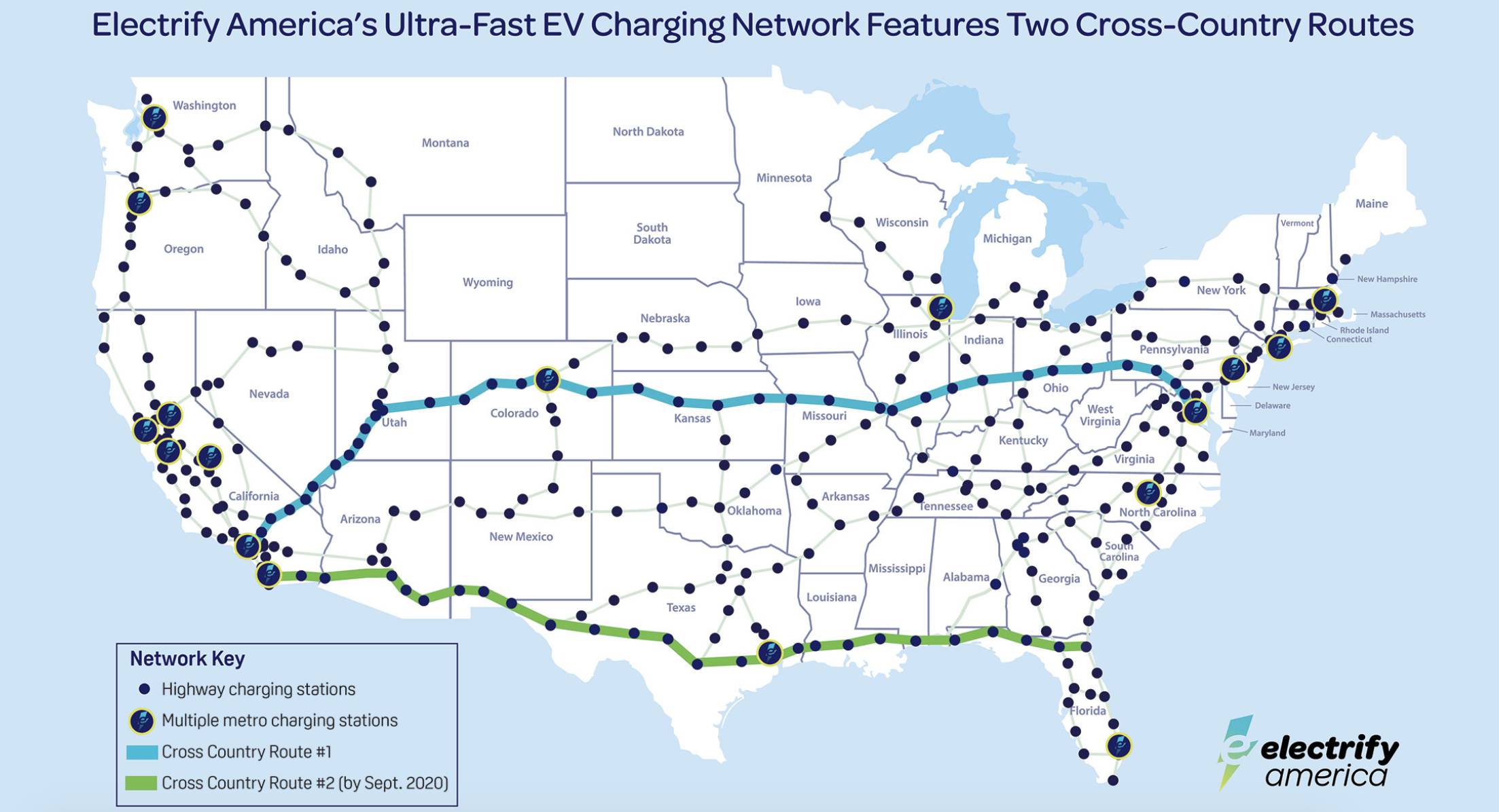 Electrify America a terminé sa première 