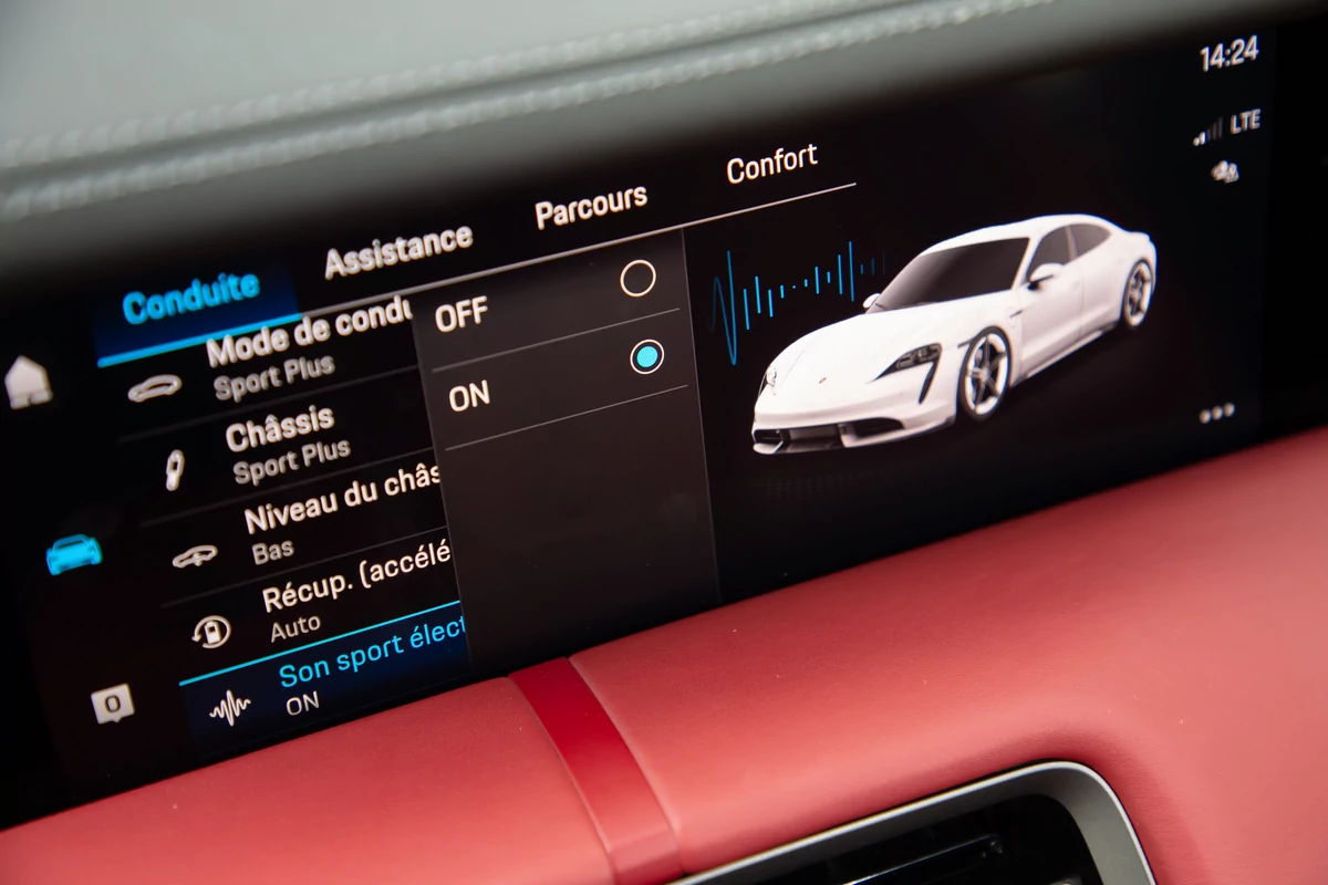 Porsche Taycan, gestion du bruit du moteur © Porsche