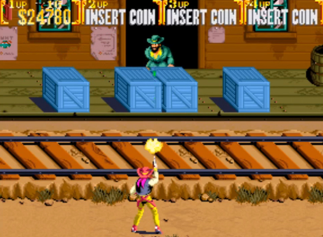 Une affiche Teenage Mutant Ninja Turtles (un autre jeu signé Konami) en haut à gauche