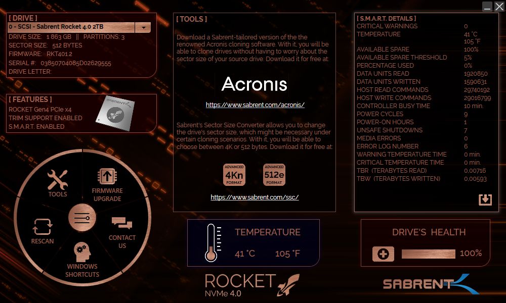 Sabrent Rocket NVMe PCIe 4.0