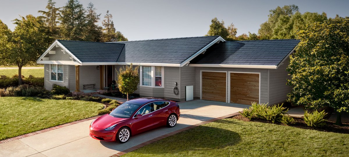 Tesla toit solaire © Tesla