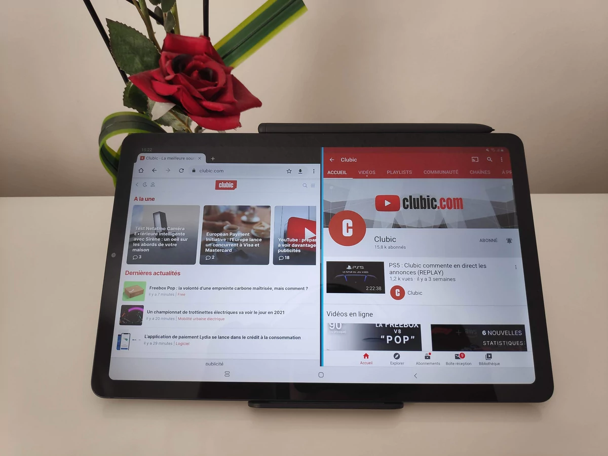 Galaxy Tab S6 Lite - Multi-fenêtre