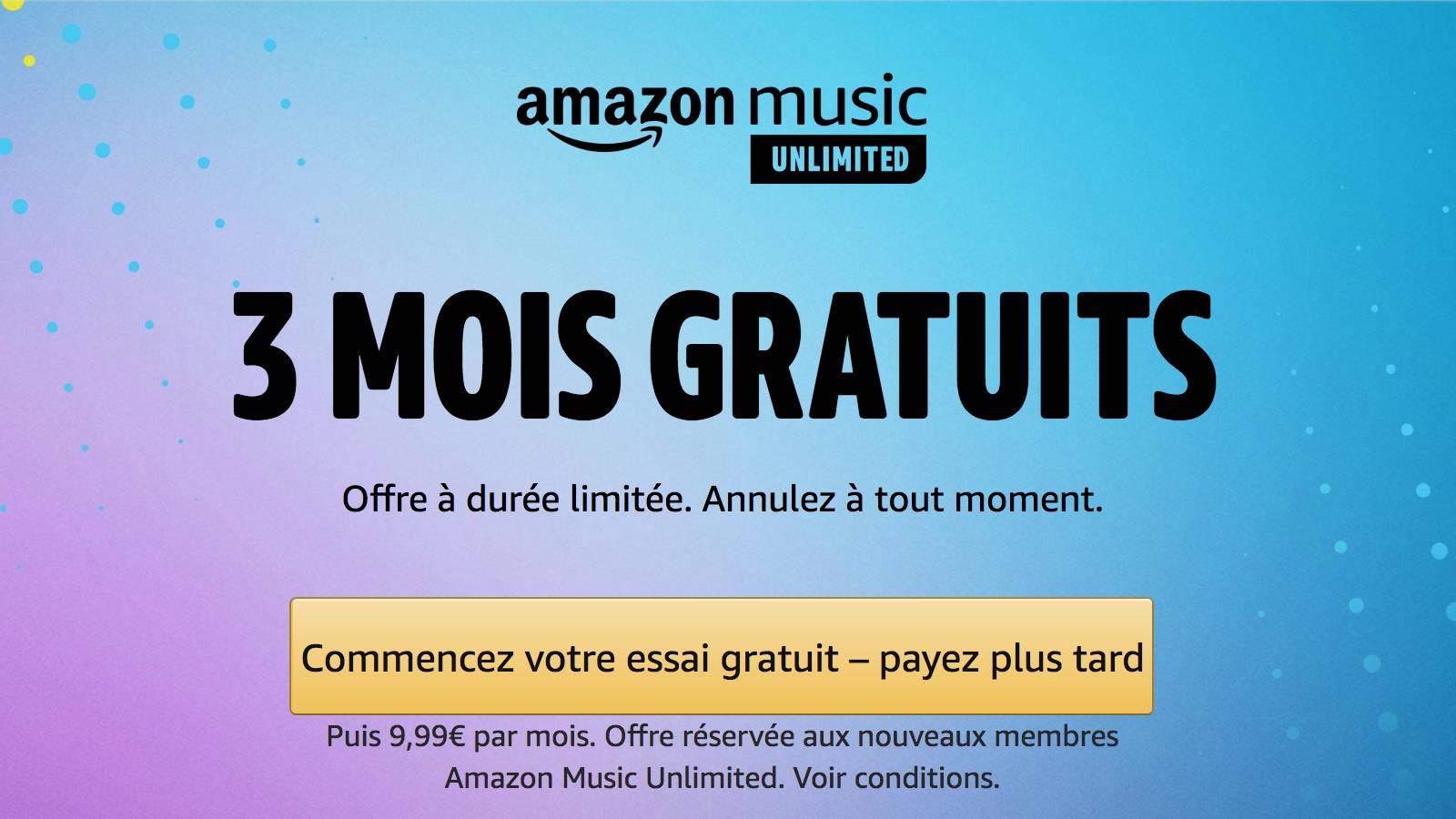 Amazon Music Unlimited : 3 Mois Gratuits Pour Les Nouveaux Abonnés