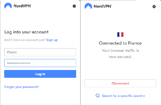 NordVPN Extension for Chrome © NordVPN