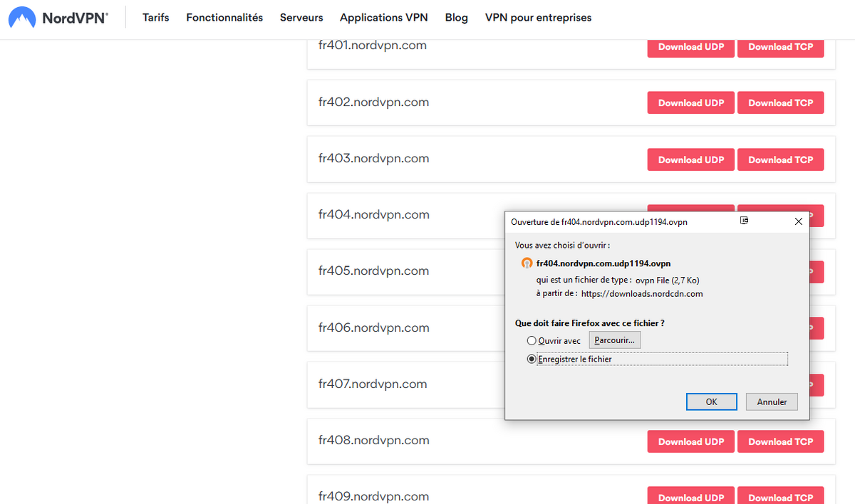 Nord VPN Configuration OpenVPN © NordVPN