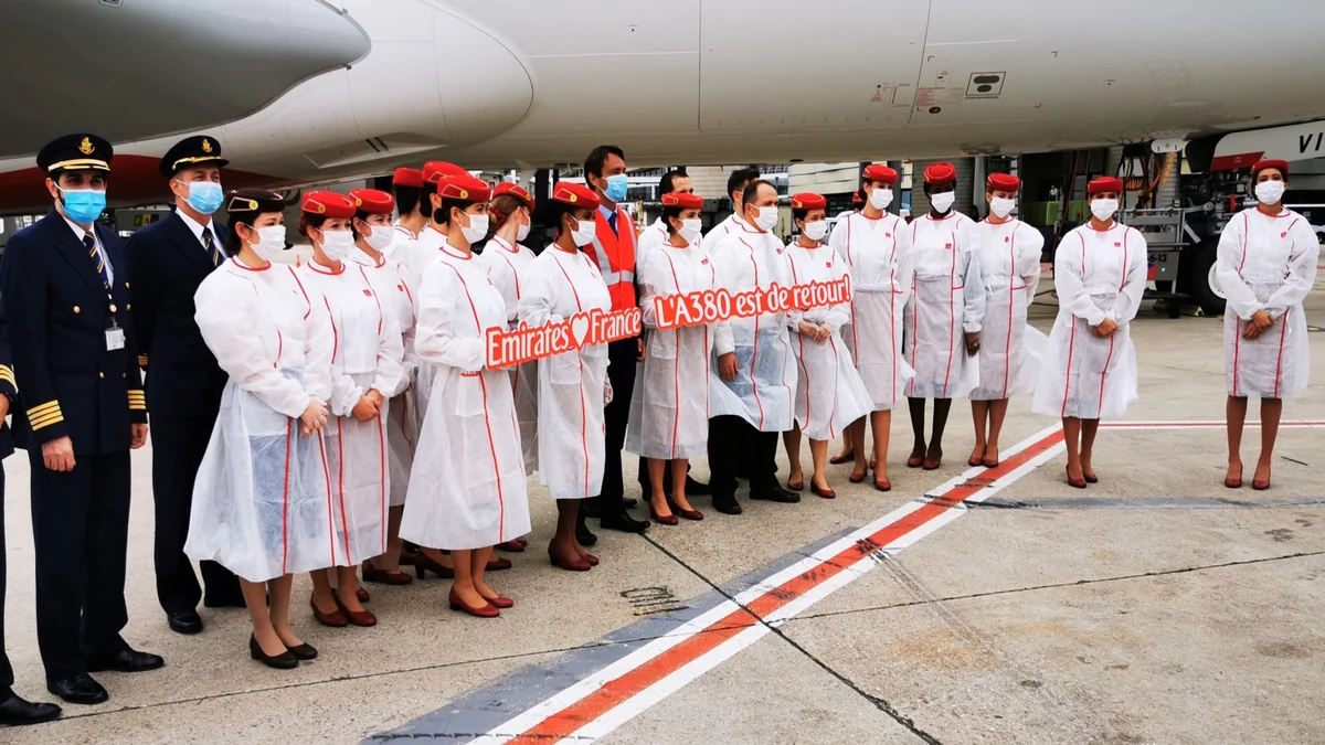 Tenues sécurité Emirates A380 © Alexandre Boero pour Clubic