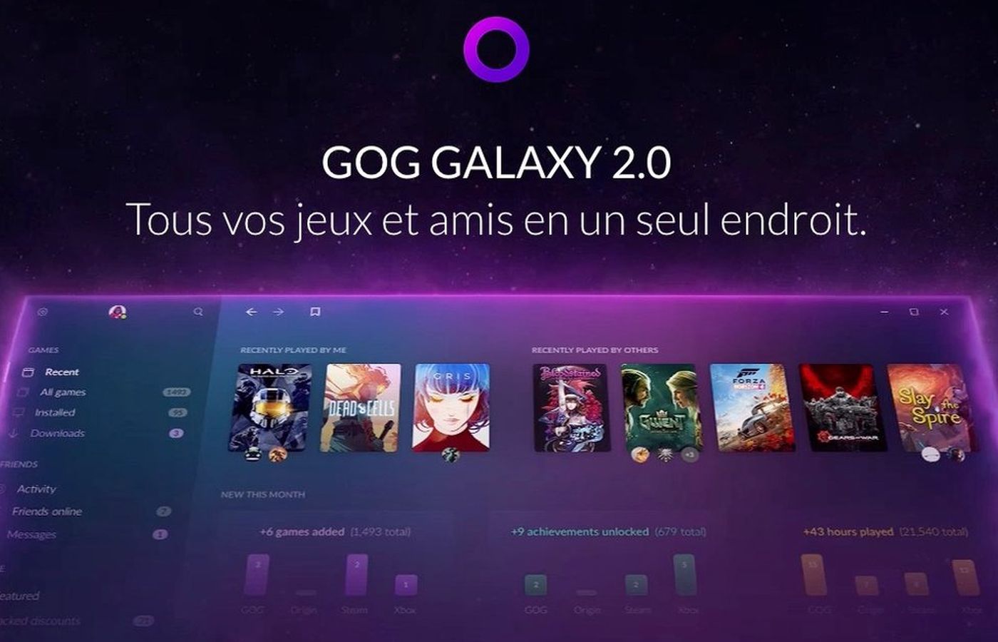 Epic Games Store officiellement compatible avec GOG Galaxy 2.0