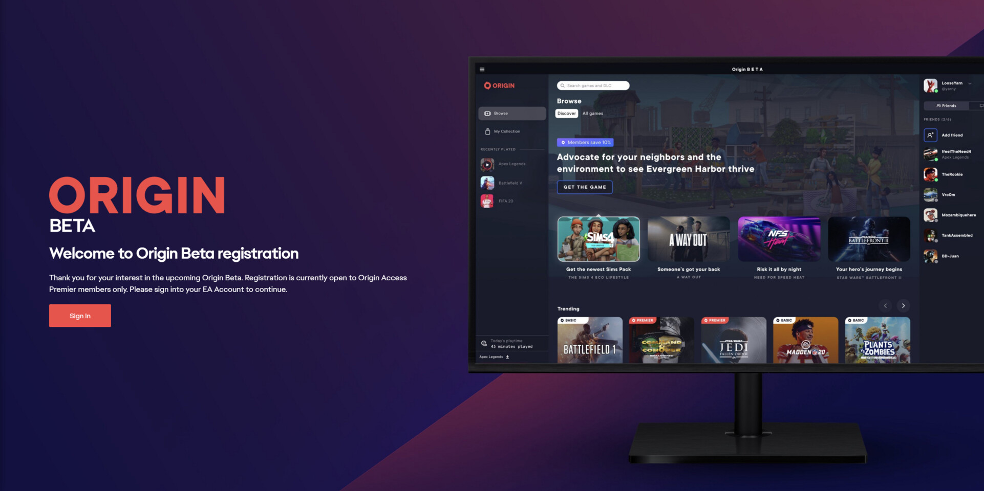 Origin, le launcher d'EA, aura le droit à une refonte dans peu de temps