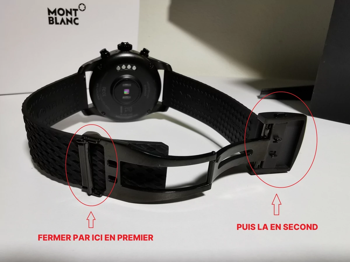 Montblanc Summit 2 Plus fermoir © Alexandre Boero pour Clubic