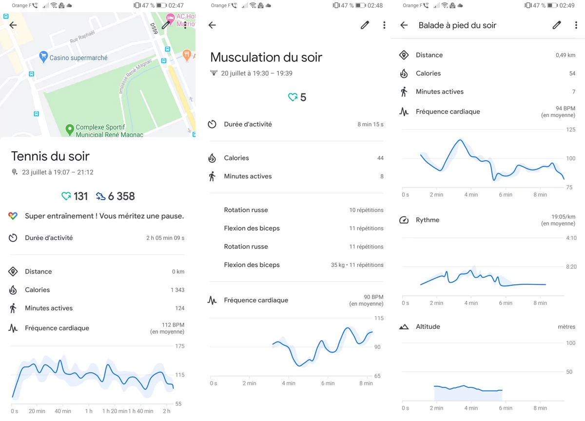 Montblanc Summit 2 Plus Google Fit © Alexandre Boero pour Clubic