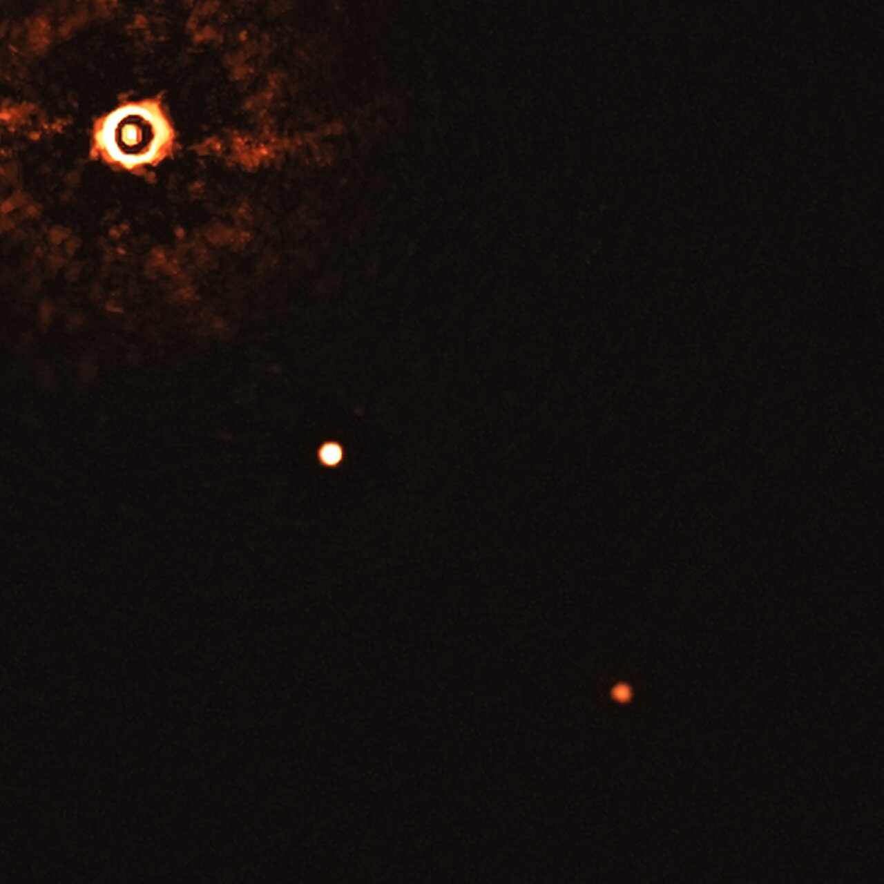 Une première image directe d'un autre système solaire avec plusieurs exoplanètes