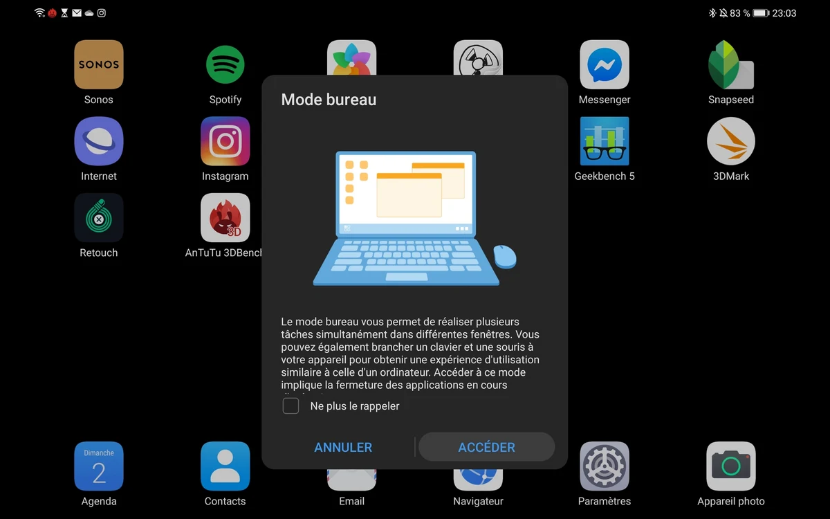 Matepad Pro - Mode bureau © Clubic - MM