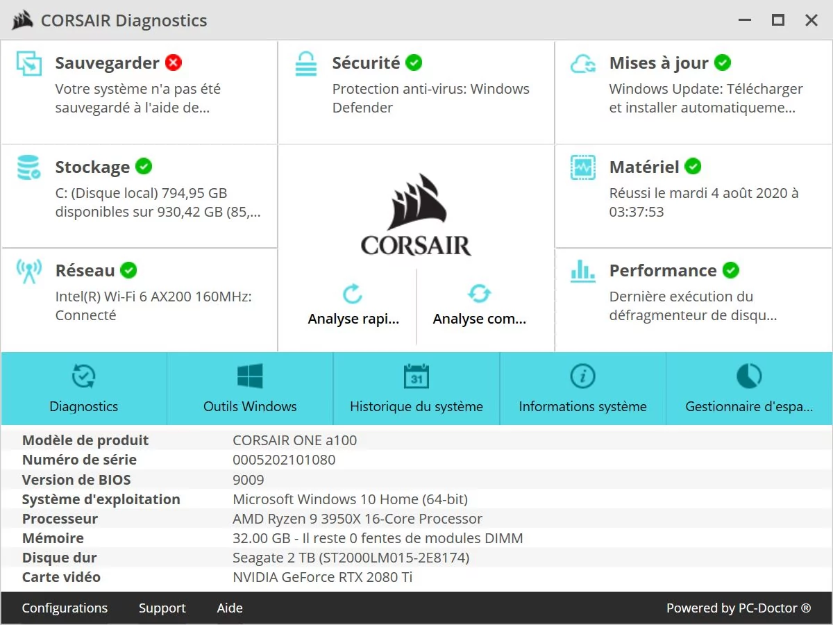 Corsair One a100 © Corsair