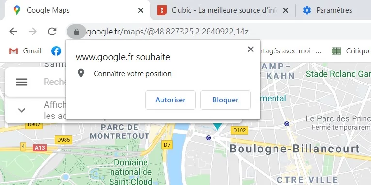 partage de position