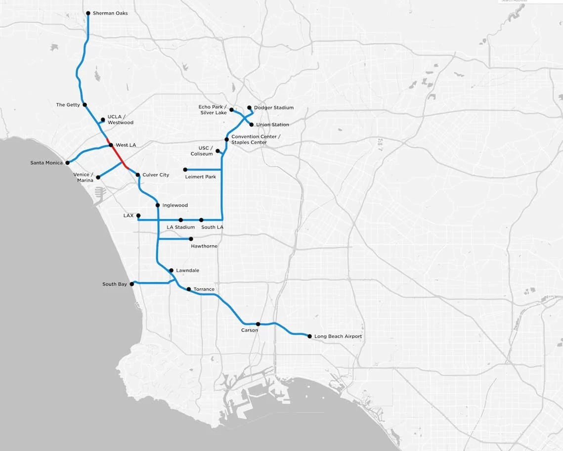 Projet tunnel The Boring Company Los Angeles © The Boring Company