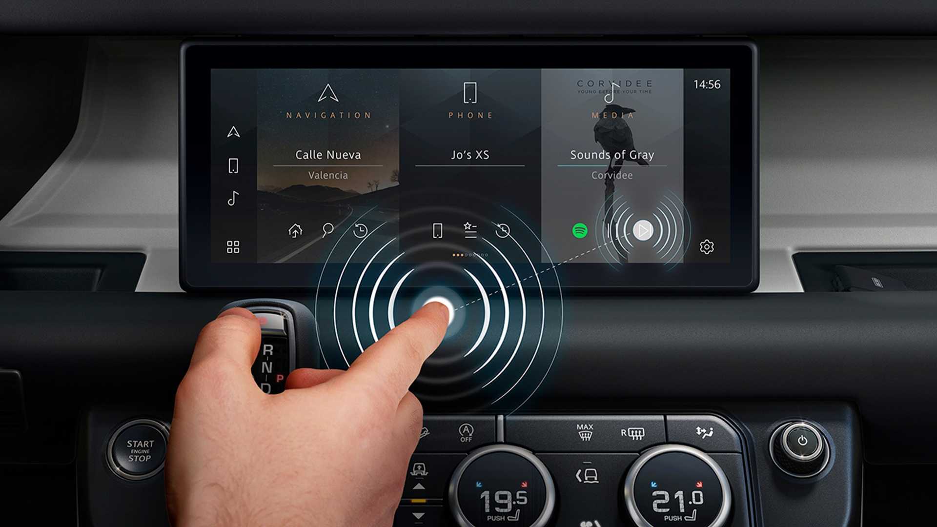 Jaguar Land Rover imagine un écran 