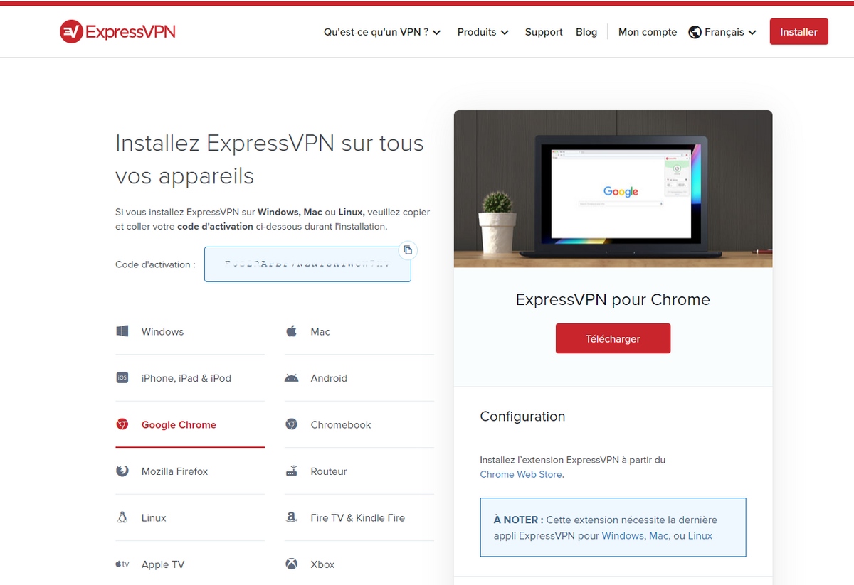 ExpressVPN Extension Chrome © ExpressVPN