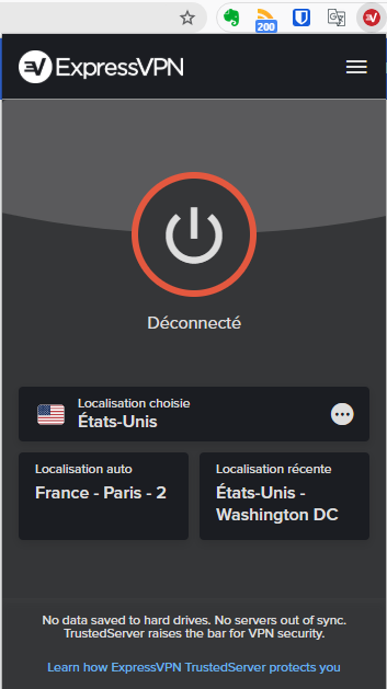 ExpressVPN Extension Chrome © ExpressVPN