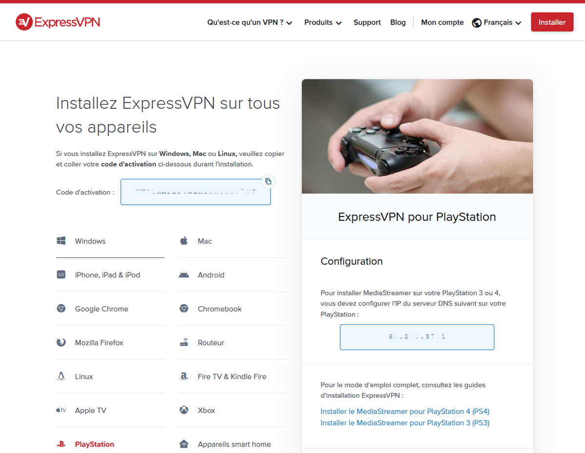 ExpressVPN_console de jeux © ExpressVPN