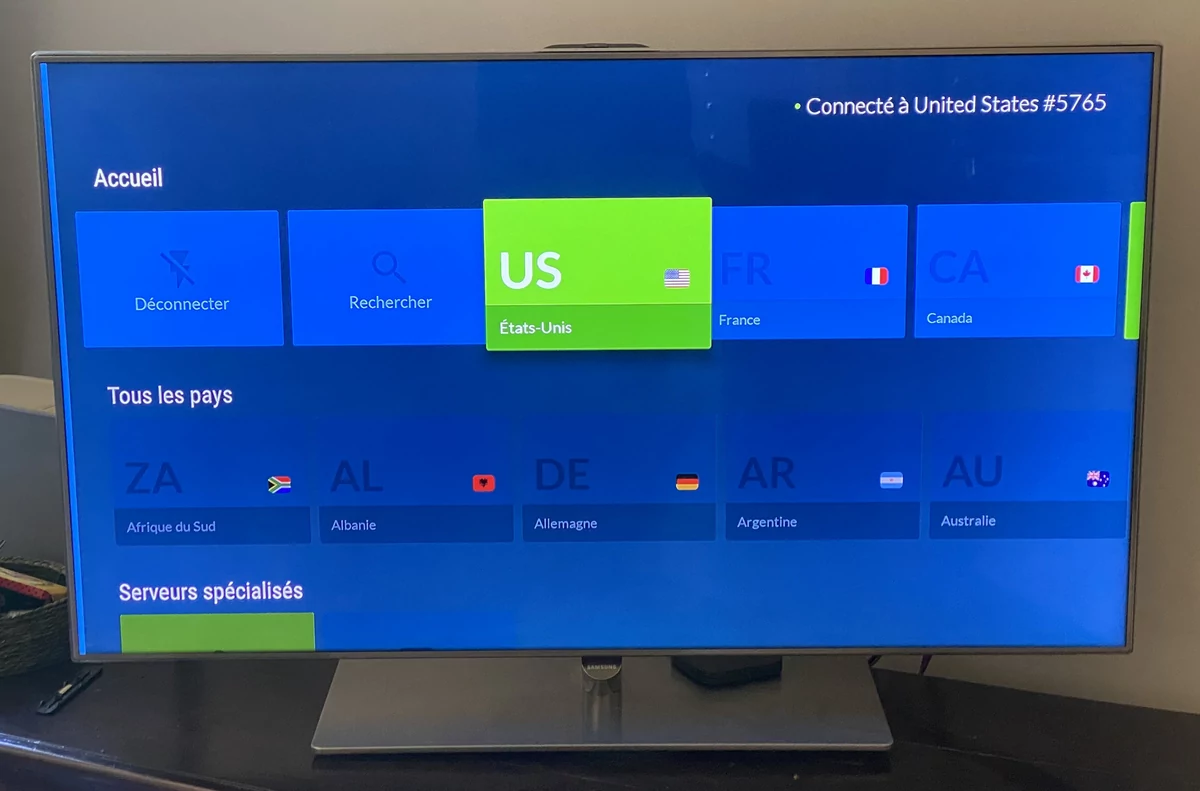 NordVPN Android TV © NordVPN