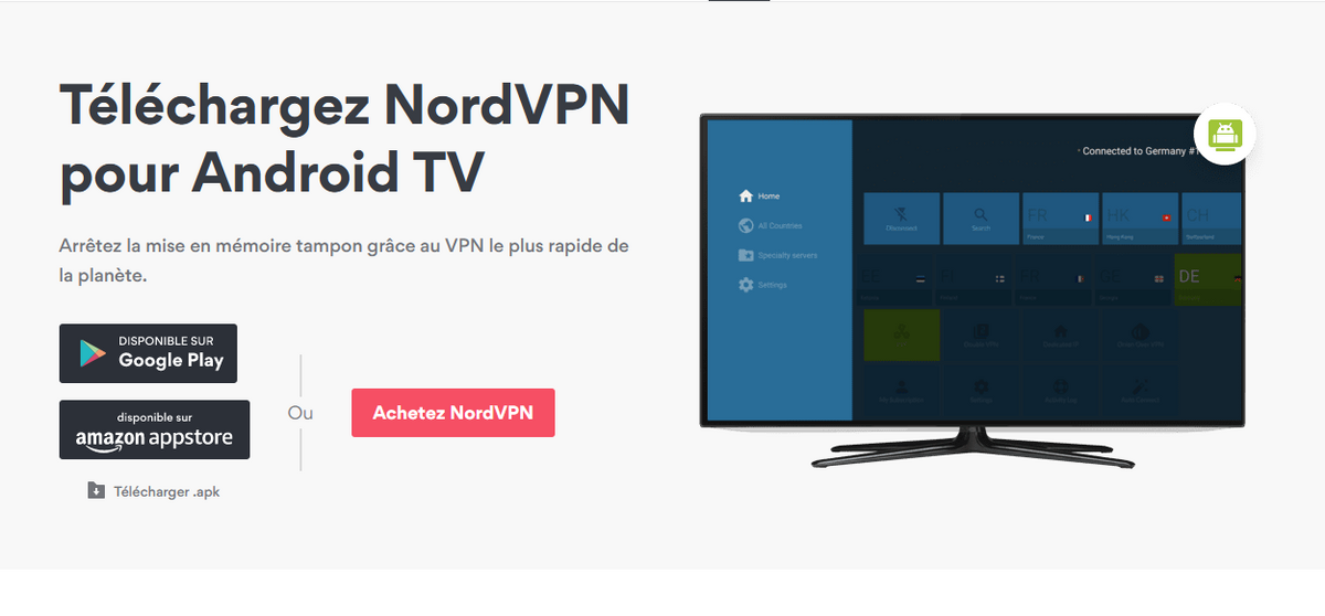 NordVPN Android TV © NordVPN
