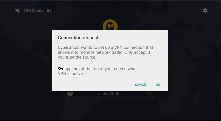 CyberGhost Android TV © CyberGhost