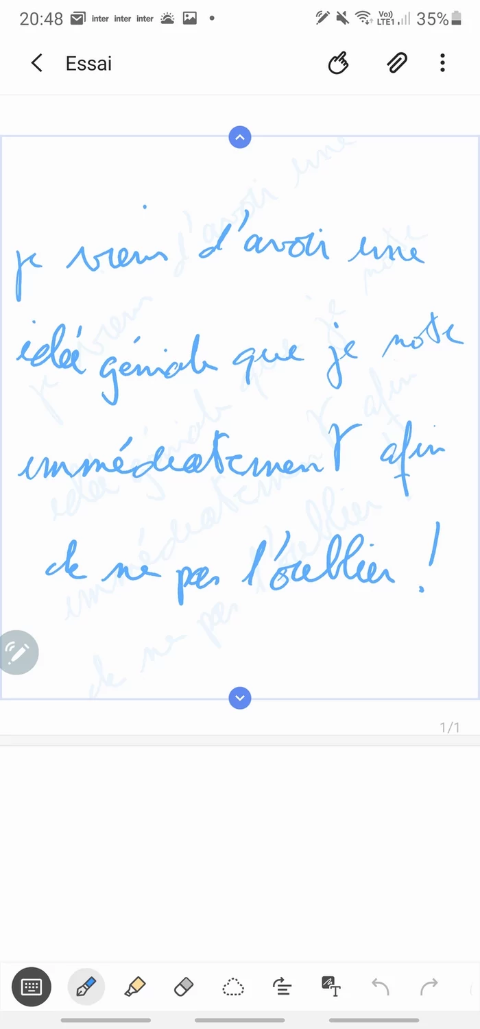 Galaxy Note 20 Ultra 5G -Notes 2 © Clubic - Marc Mitrani