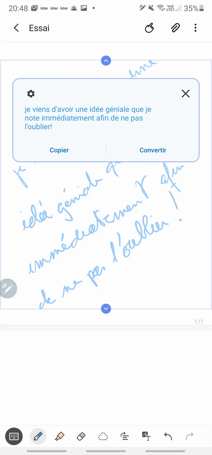 Galaxy Note 20 Ultra 5G -Notes 3 © Clubic - Marc Mitrani